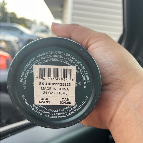 Starbucks Fall 2021 Cold Cup SS flower Blossom Rare 24 OZ - Picture 3 of 7